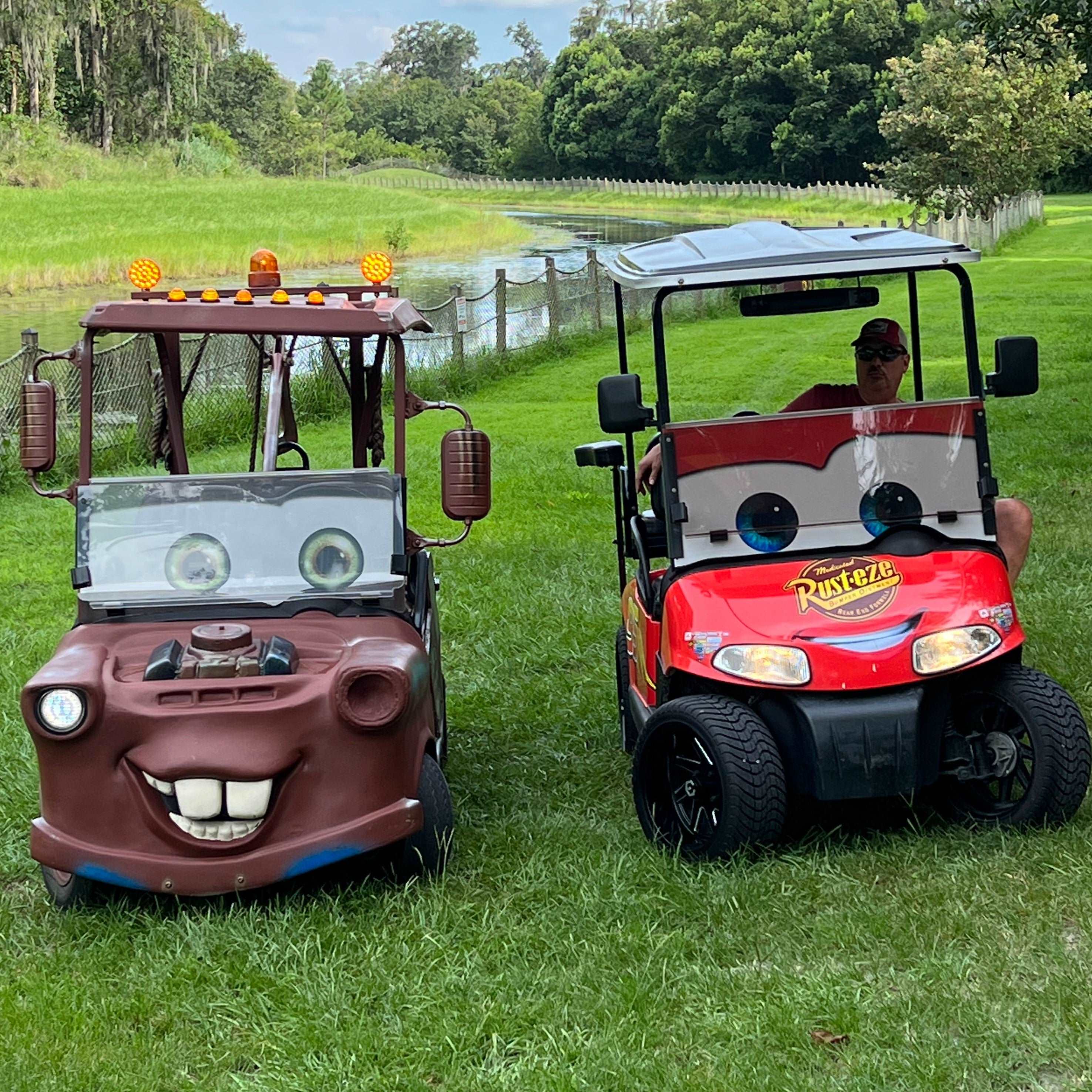 Lightning mcqueen discount golf cart kit